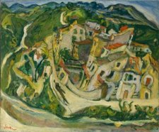 Chaim Soutine, vue de Cagnes, Pinacothèque de Paris