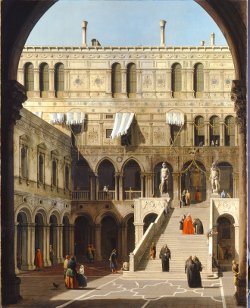 Canaletto, le grand escalier