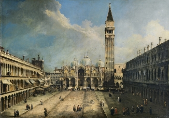 Canaletto, vue de la place Saint Marc