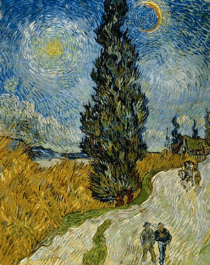 Vincent Van Gogh (1853-1890) Route de campagne en Provence de nuit 1890 Huile sur toile H. 92 ; L. 73 cm Otterlo, collection Kröller-Müller Museum © Kröller-Müller Museum