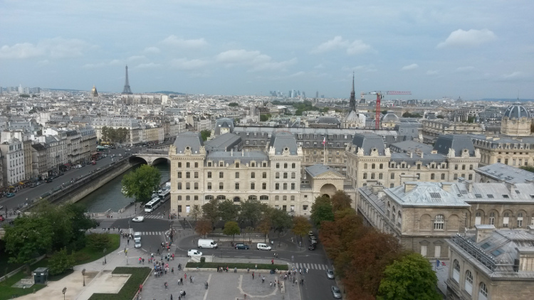 Vue depuis les tours de Notre-Dame