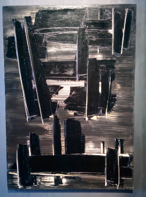 Pierre Soulages Peinture, 162 x 114 cm, 27 août 1958, huile sur toile Donation Pierre et Colette Soulages