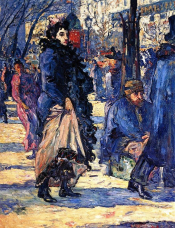 Sur le Boulevard (La Parisienne), Louis Valtat Photo Mathieu Rabeau/RMN/ Fondation Bemberg