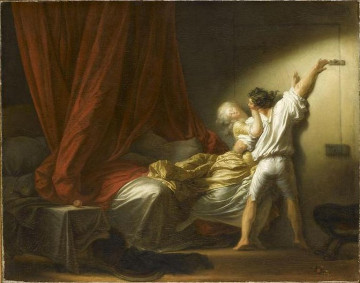 Jean-Honoré Fragonard (1732-1806), Le Verrou, vers 1777-1778, Huile sur toile - 74 x 94 cm Paris, musée du Louvre, Photo : RMN-GP/Stéphane Maréchalle