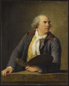 Elisabeth Louise Vigée-Lebrun, Hubert Robert, 1788. Huile sur panneau de chêne. Musée du Louvre © RMN-Grand Palais (musée du Louvre) Jean-Gilles Berizzi 