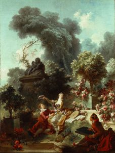 Jean-Honoré Fragonard, L'amant couronné, 1771-1772